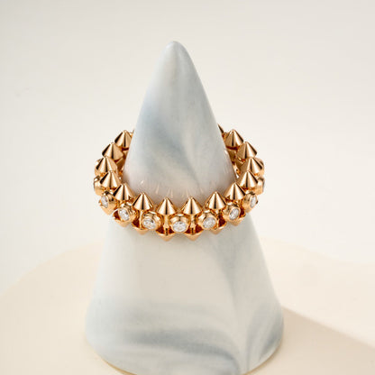 [Stellar Jewelry]CLASH 6.8MM DIAMOND MEDIUM RING