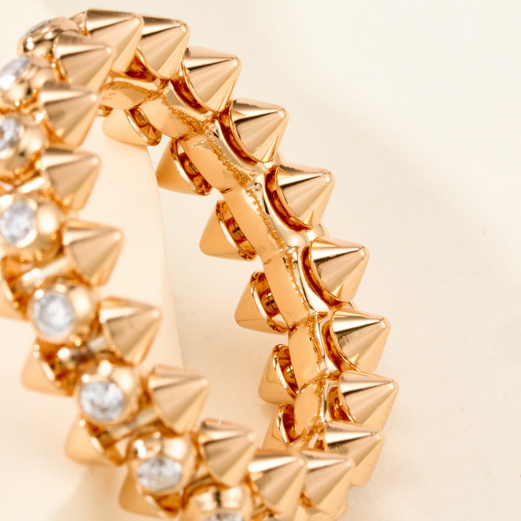 [Stellar Jewelry]CLASH 6.8MM DIAMOND MEDIUM RING