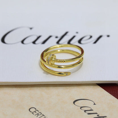 [Stellar Jewelry]JUSTE RING 4.8MM HALF DIAMOND