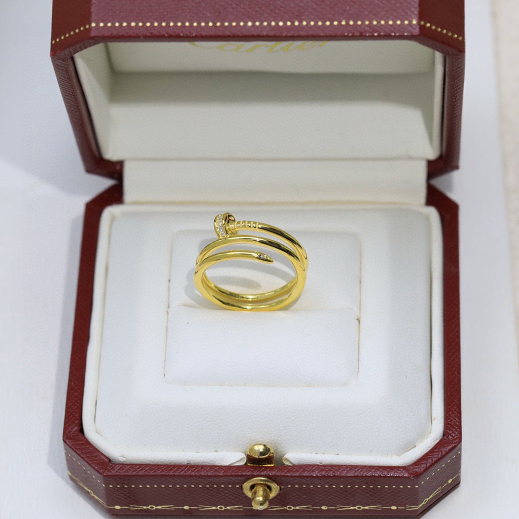 [Stellar Jewelry]JUSTE RING 4.8MM HALF DIAMOND