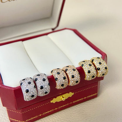 [Stellar Jewelry]PANTHERE MINI FULL DIAMOND EARRINGS