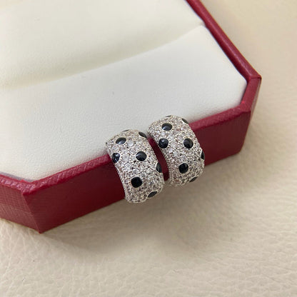 [Stellar Jewelry]PANTHERE MINI FULL DIAMOND EARRINGS