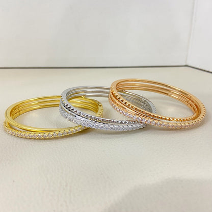 [Stellar Jewelry]ETINCELLE HALF-PAVED DIAMOND BRACELET