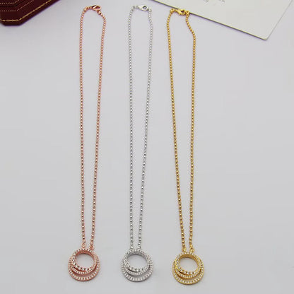 [Stellar Jewelry]ETINCELLE  FULL DIAMOND NECKLACE