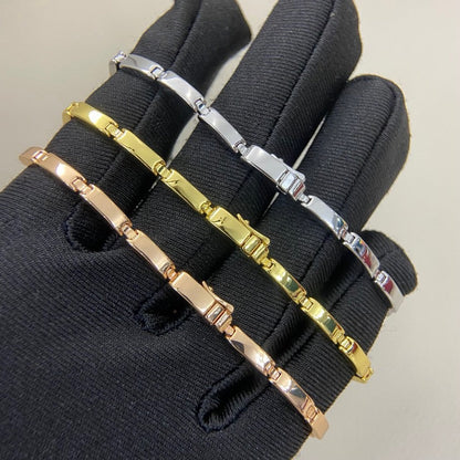 [Stellar Jewelry]PANTHERE HALF DIAMOND ON CHAIN BRACELET