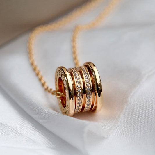 [Stellar Jewelry]ZERO 1 PINK GOLD DIAMOND NECKLACE