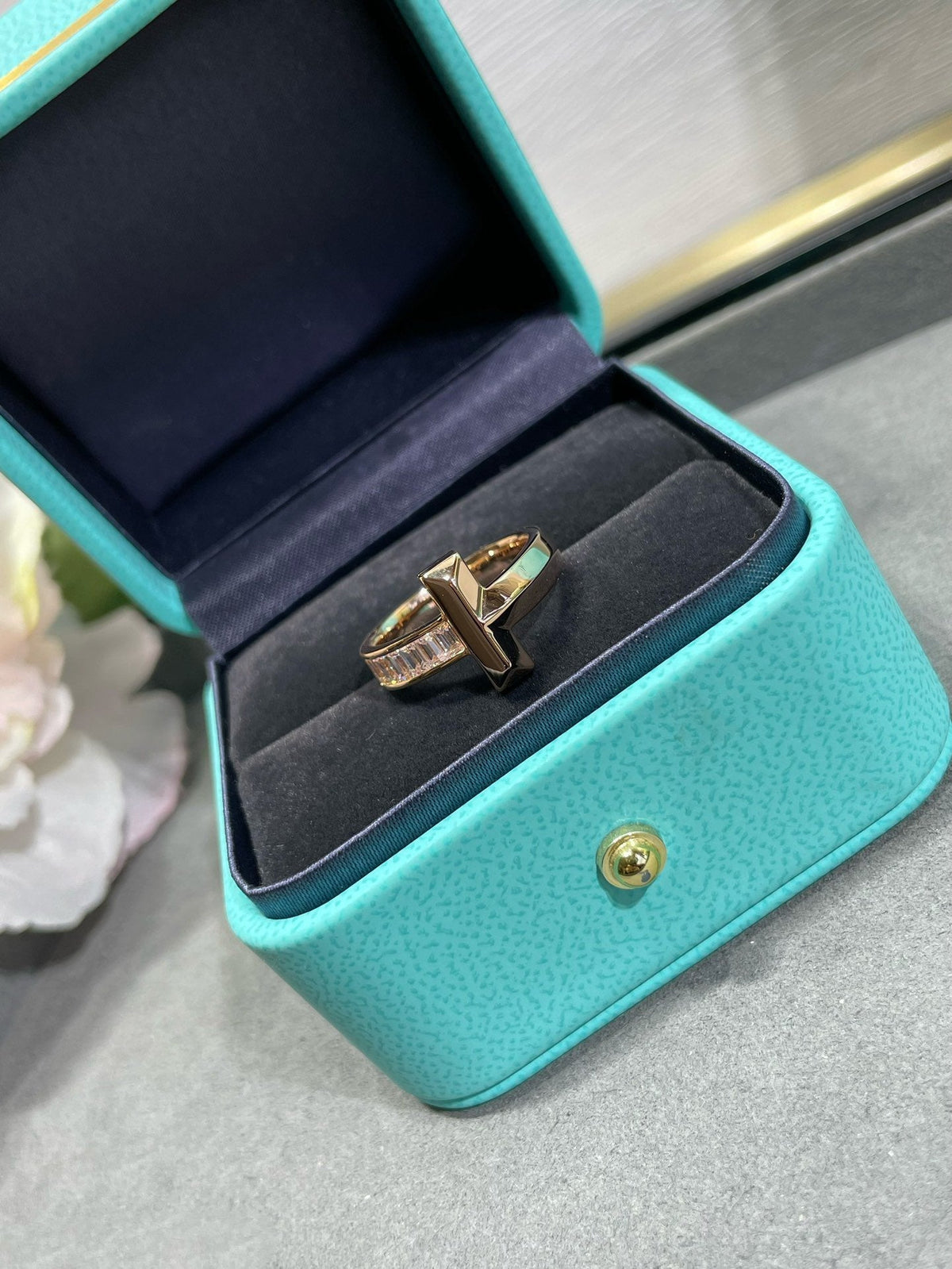 [Stellar jewels]T1 WIDE 4.5MM DIAMOND RING