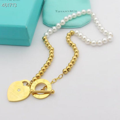 [Stellar jewels]RETURN TO TIF HEART TAF BEAD PEARL BRACELET