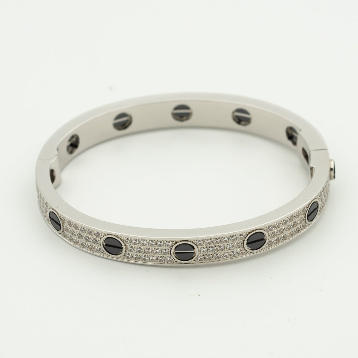 [Stellar Jewelry]LOVE BRACELET 6.1MM DIAMOND-PAVED CERAMIC