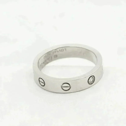 [Stellar Jewelry]LOVE RING 4MM 1 DIAMOND SILVER