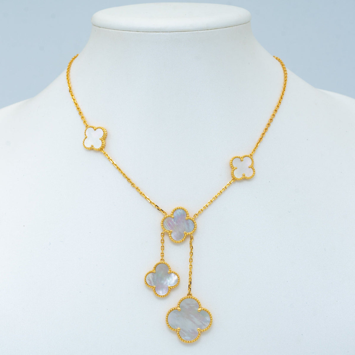 [Stellar Jewelry]CLOVER MOTHER OF PEARL NECKLACE 6 MOTIF