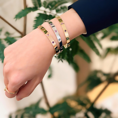 [Stellar Jewelry]2026 RAINBOW LOVE BRACELET 6.1MM  10 DIAMONDS