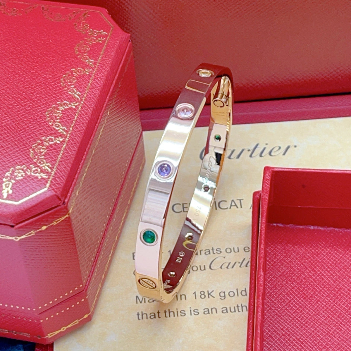[Stellar Jewelry]2026 RAINBOW LOVE BRACELET 6.1MM  10 DIAMONDS