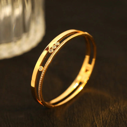 [Stellar Jewelry]Move Romane Diamond Bangle Bracelet