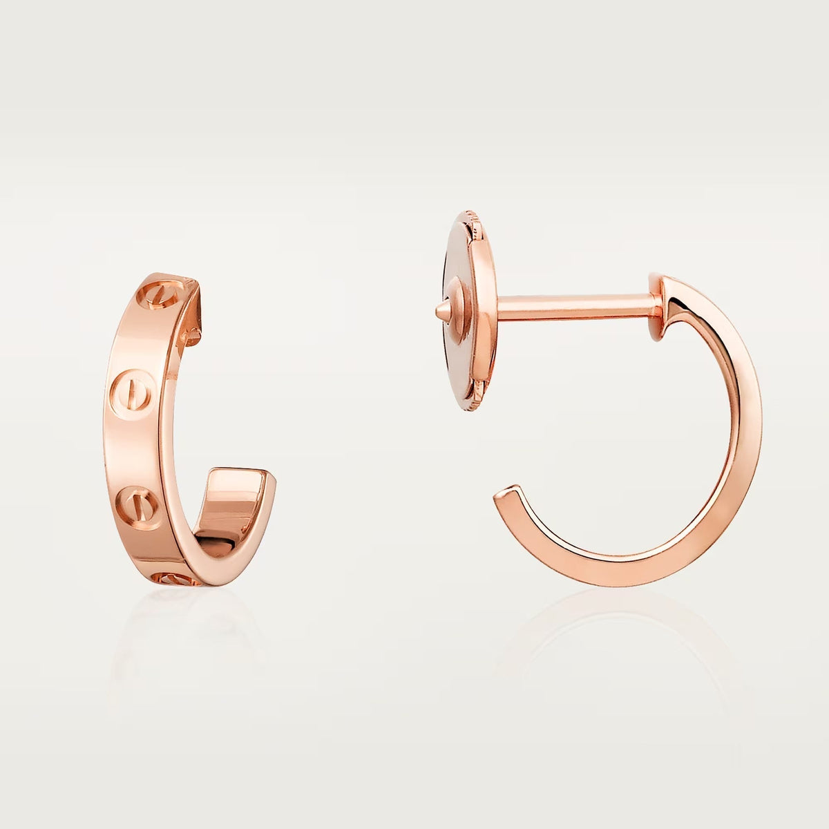 [Stellar Jewelry]LOVE EARRINGS 2.65 MM NO DIAMOND SMALL