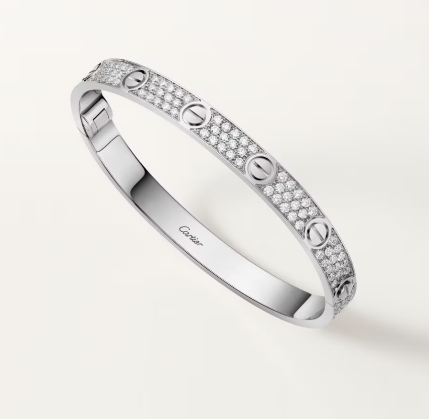 [Stellar Jewelry]NEW-LOVE-6.1MM-Width Diamond-Studded Bracelet