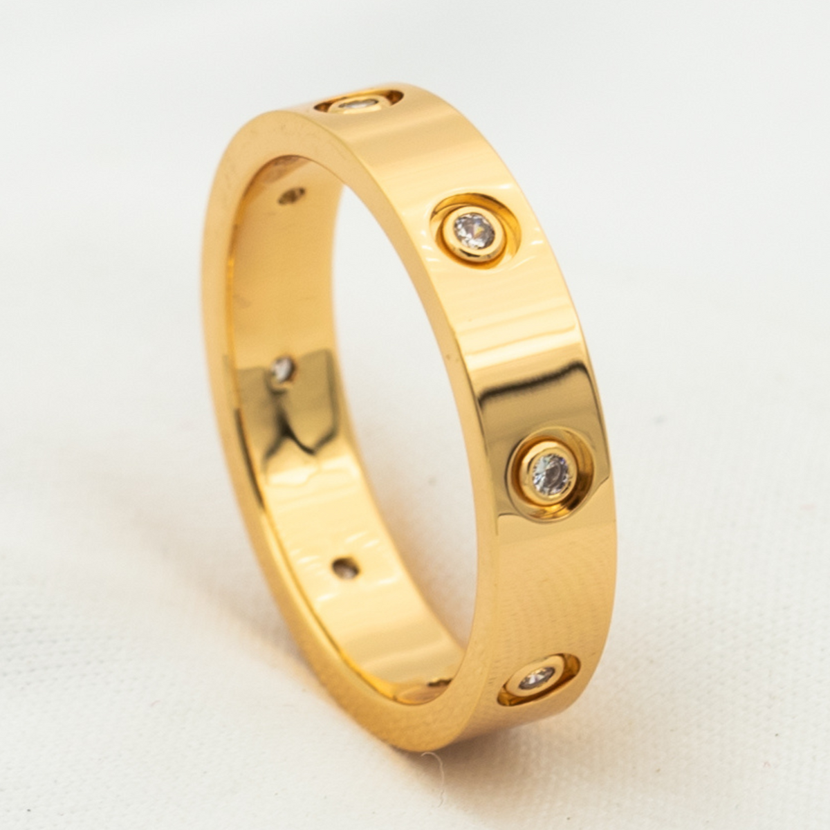 [Stellar Jewelry]LOVE RING 3.6MM 8 DIAMONDS