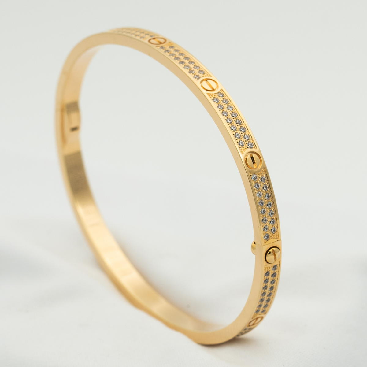 [Stellar Jewelry]LOVE BRACELET 3.65MM DIAMOND-PAVED