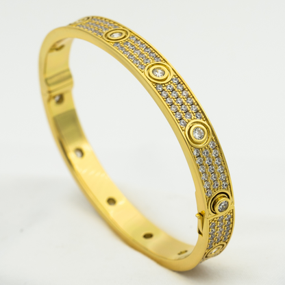 [Stellar Jewelry]LOVE BRACELET 6.1MM DIAMOND-PAVED 10 BIG DIAMONDS