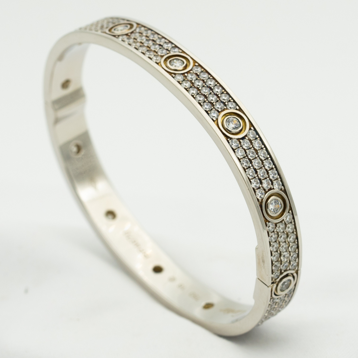 [Stellar Jewelry]LOVE BRACELET 6.1MM DIAMOND-PAVED 10 BIG DIAMONDS