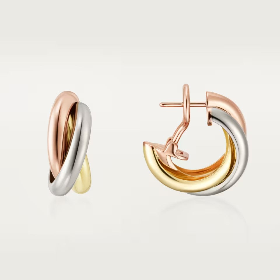 [Stellar Jewelry]TRINITY ON DIAMOND CLASSIC EARRINGS