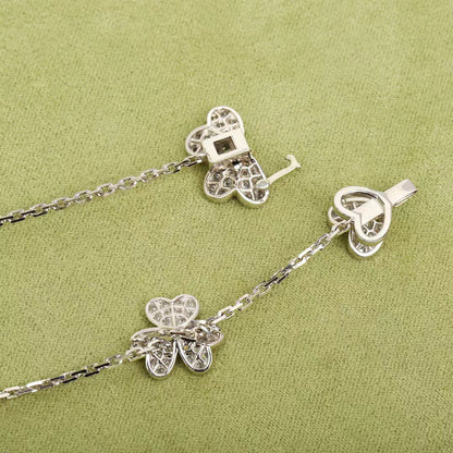[Stellar Jewelry]FRIVOLE SILVER 9 FLOWERS NECKLACE