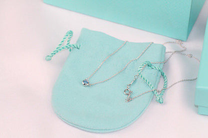 [Stellar jewels]ELSA PERETTI SERIES SINGLE DIAMOND SIMPLE NECKLACE