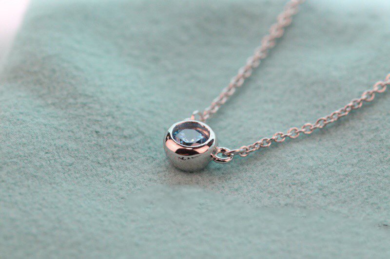 [Stellar jewels]ELSA PERETTI SERIES SINGLE DIAMOND SIMPLE NECKLACE