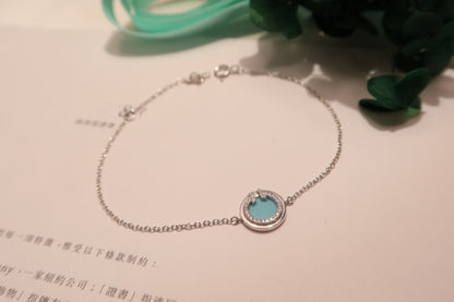 [Stellar jewels]DIAMOND CIRCLE PINK GOLD BRACELET