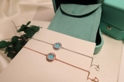 [Stellar jewels]DIAMOND CIRCLE PINK GOLD BRACELET