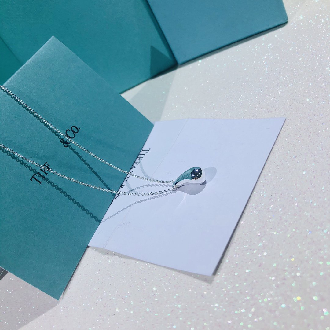 [Stellar jewels]ELSA PERETTI TEARDROP PENDANT STERLING SILVER NECKLACE