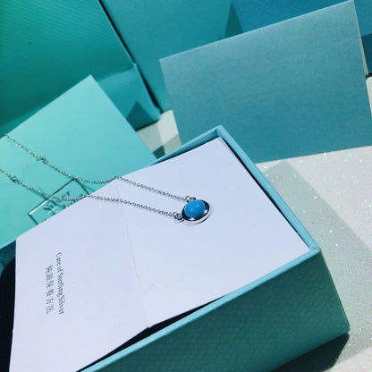 [Stellar jewels]YARD TURQUOISE NECKLACE SILVER