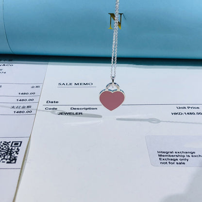 [Stellar jewels]SMALL HEART TAG PENDANT STERLING SILVER
