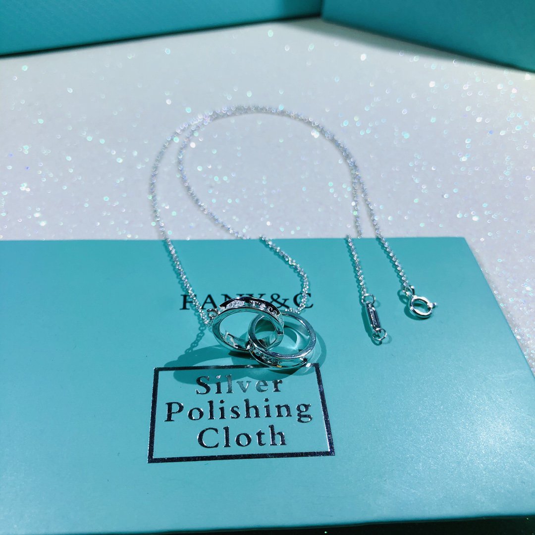 [Stellar jewels]INTERLOCKING CIRCLES PENDANT SMALL NECKLACE
