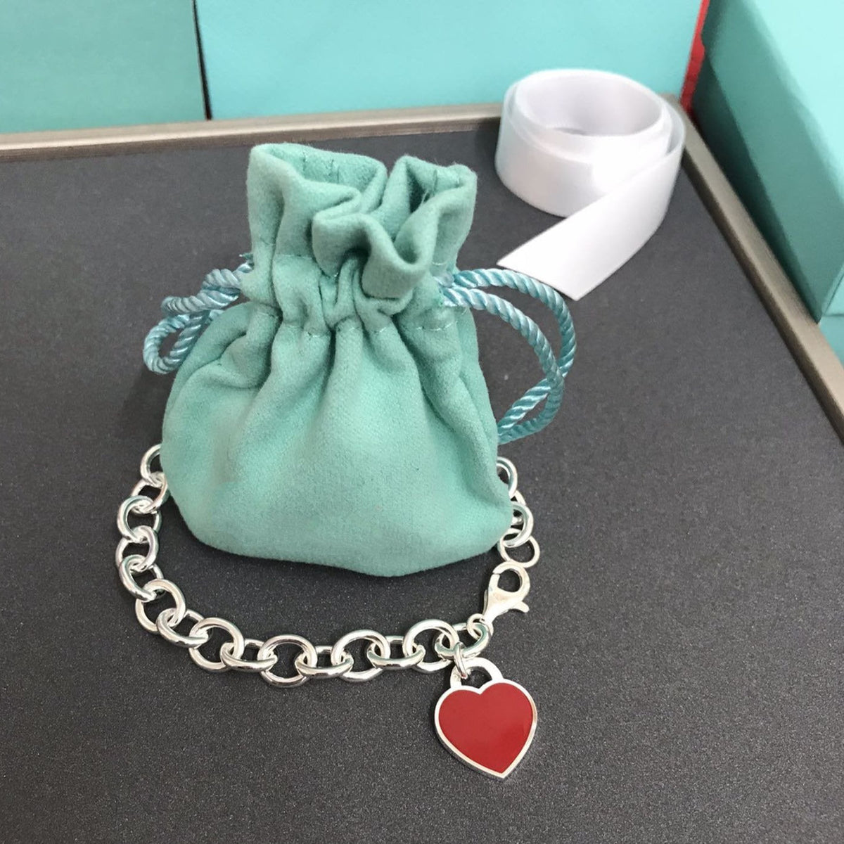 [Stellar jewels]HEART TAG BRACELET SILVER MEDIUM
