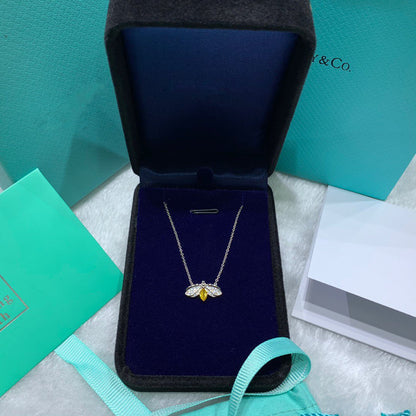 [Stellar jewels]PAPER FLOWERS YELLOW DIAMOND FIREFLY PENDANT