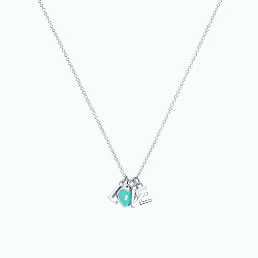 [Stellar jewels]COLLAR LOVE PLATA NECKLACE