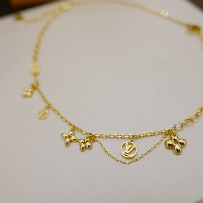 [Stellar Jewelry]BLOOMING SUPPLE NECKLACE BRASS