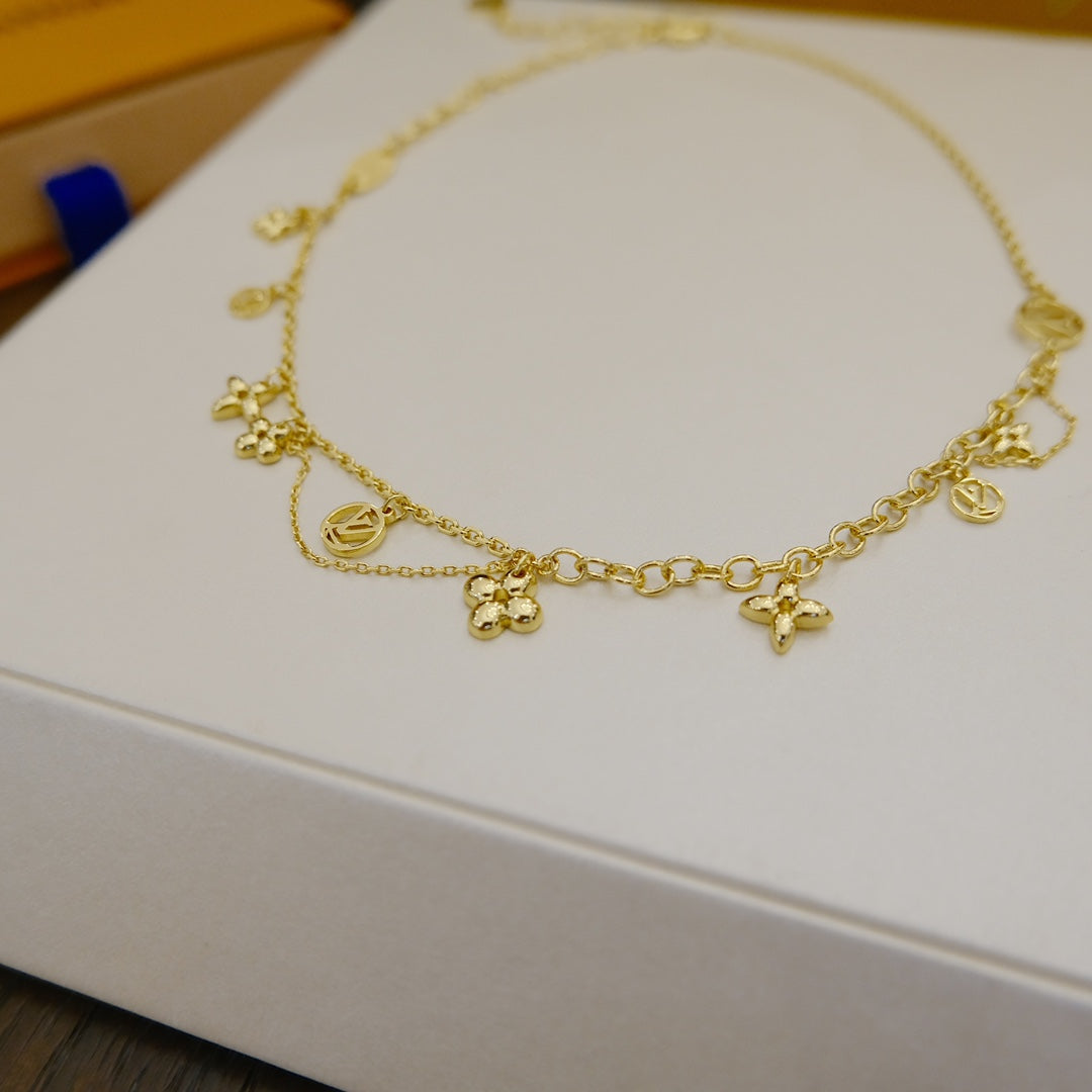 [Stellar Jewelry]BLOOMING SUPPLE NECKLACE BRASS