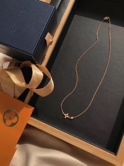 [Stellar Jewelry]BLOSSOM PENDANT PINK GOLD AND DIAMOND