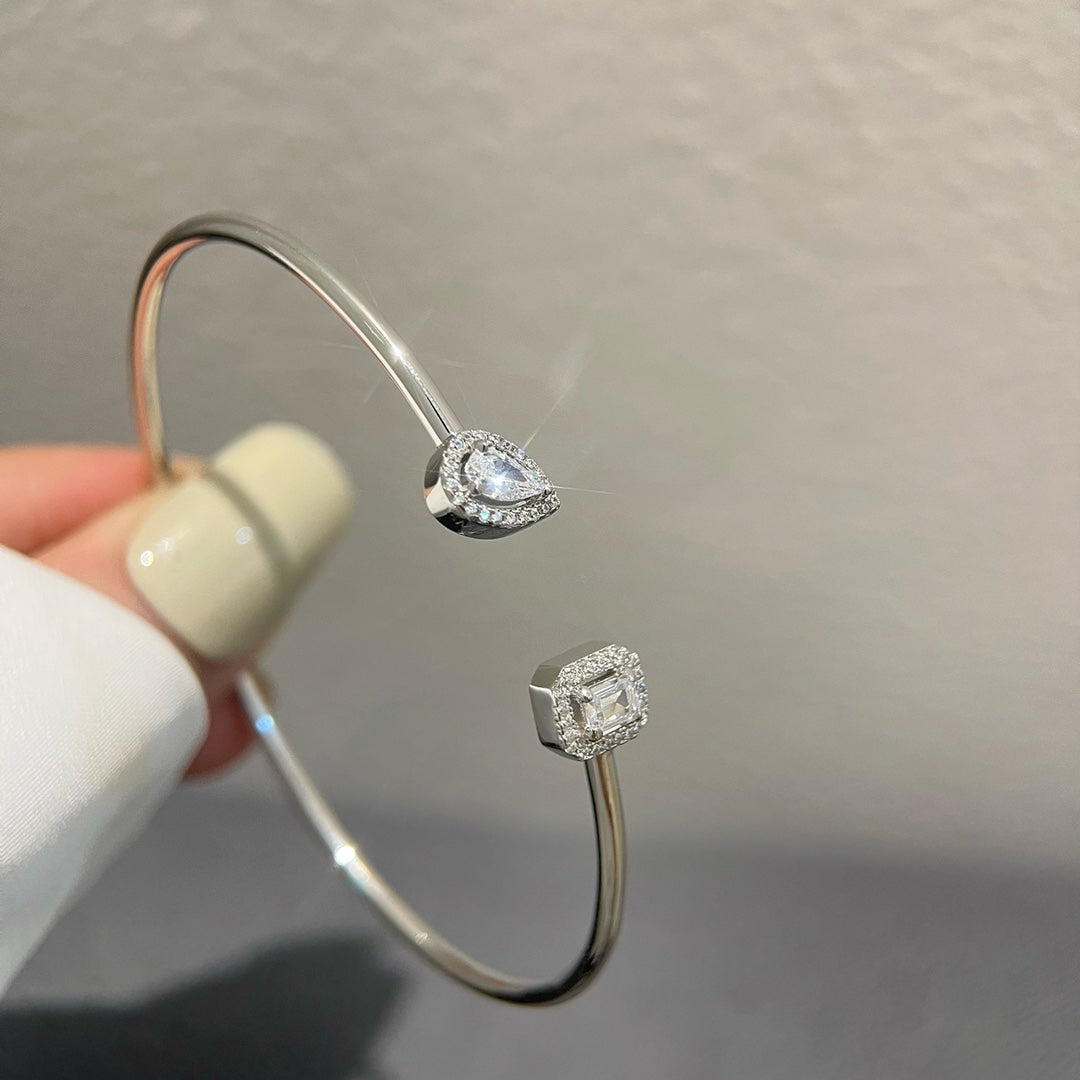 [Stellar Jewelry]JONC FLEX MY TWIN TOI & MOI SILVER DIAMOND BRACELET