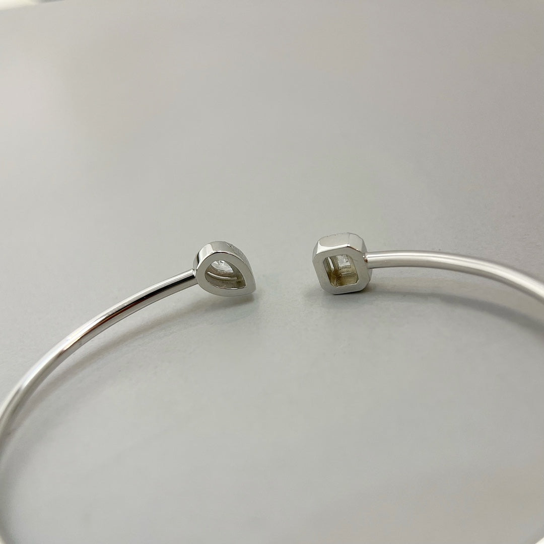 [Stellar Jewelry]JONC FLEX MY TWIN TOI & MOI SILVER DIAMOND BRACELET