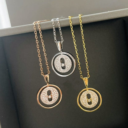 [Stellar Jewelry]LUCKY MOVER PM PAVED NECKLACE