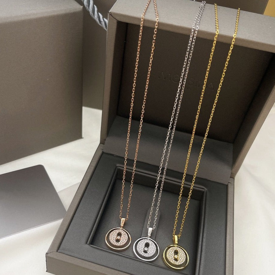 [Stellar Jewelry]LUCKY MOVER PM PAVED NECKLACE