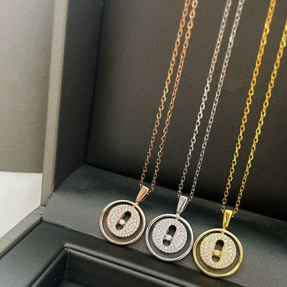 [Stellar Jewelry]LUCKY MOVER PM PAVED NECKLACE