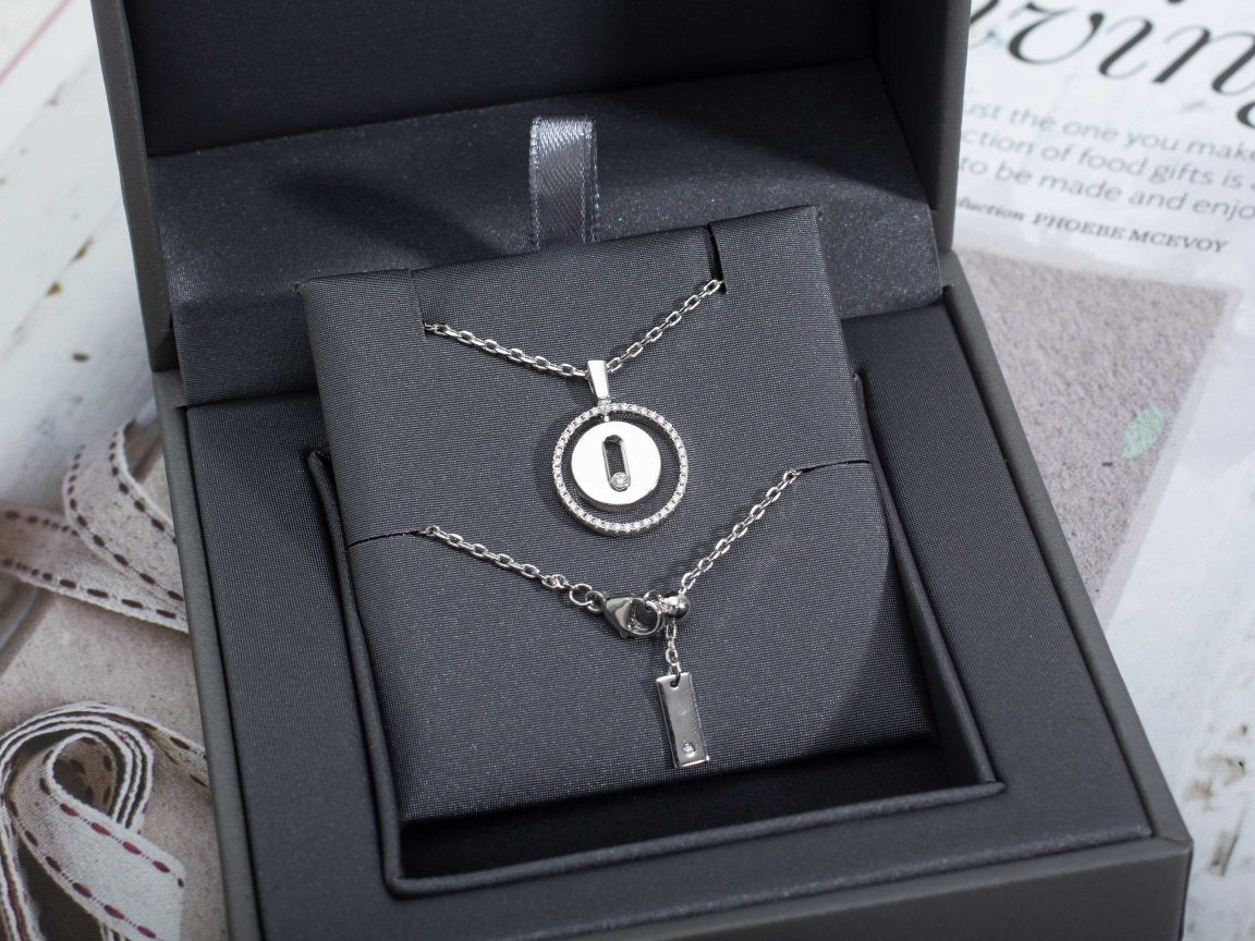 [Stellar Jewelry]LUCKY MOVE PM NECKLACE SILVER DIAMOND