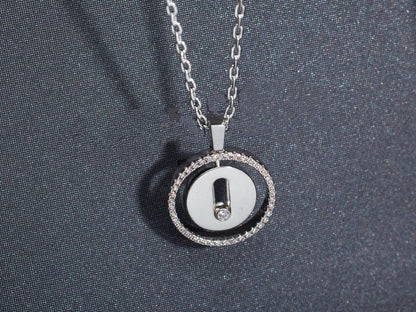 [Stellar Jewelry]LUCKY MOVE PM NECKLACE SILVER DIAMOND