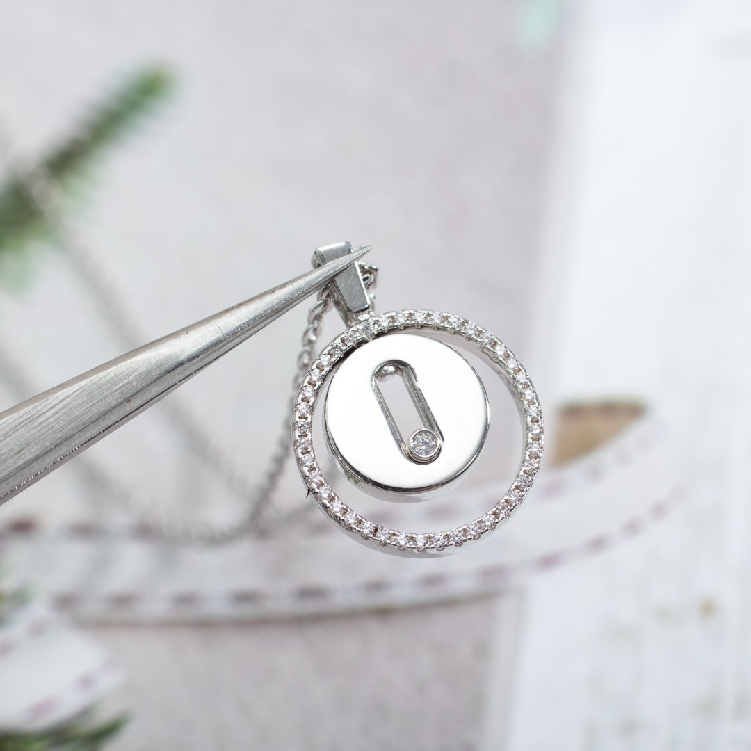 [Stellar Jewelry]LUCKY MOVE PM NECKLACE SILVER DIAMOND