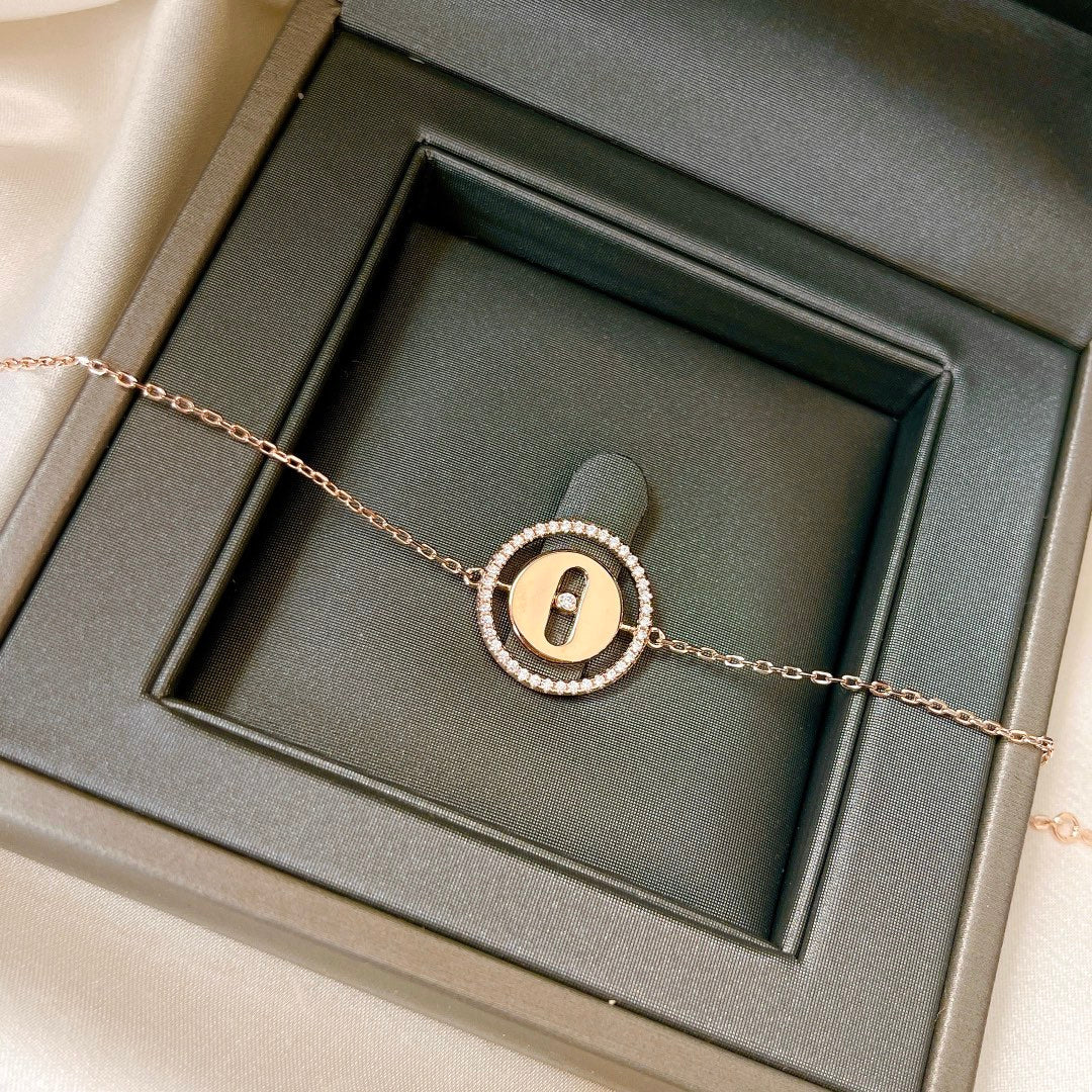 [Stellar Jewelry]LUCKY MOVE PAVED DIAMOND BRACELET