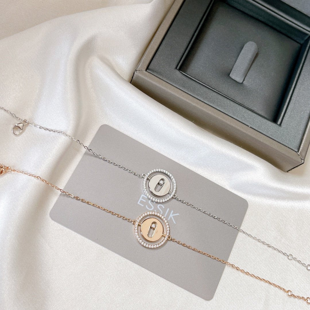 [Stellar Jewelry]LUCKY MOVE PAVED DIAMOND BRACELET